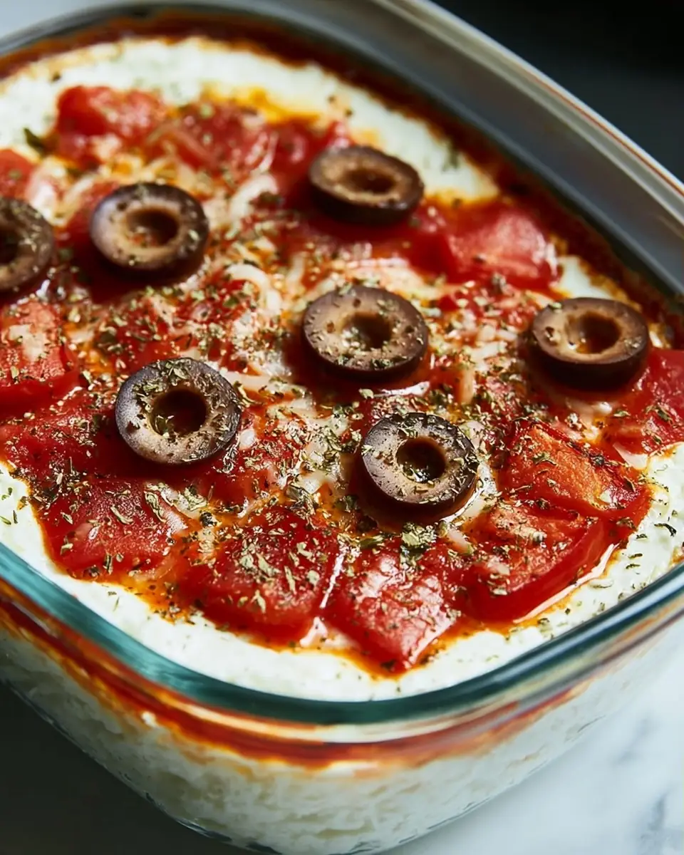 A delicious plate of Cottage Cheese Pizza Bowl