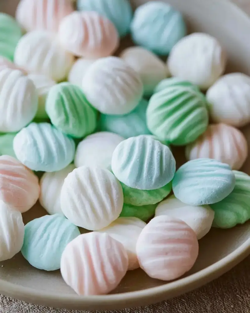 A delicious plate of Cream Cheese Mints Recipe