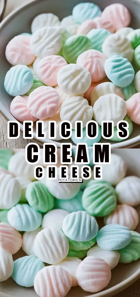 Pinterest pin (Design 1) for Cream Cheese Mints Recipe