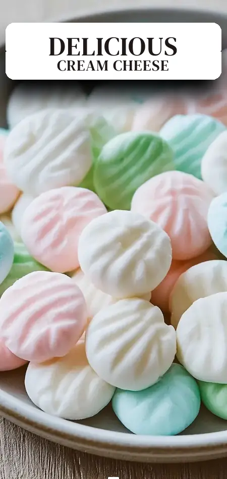 Pinterest pin (Design 2) for Cream Cheese Mints Recipe