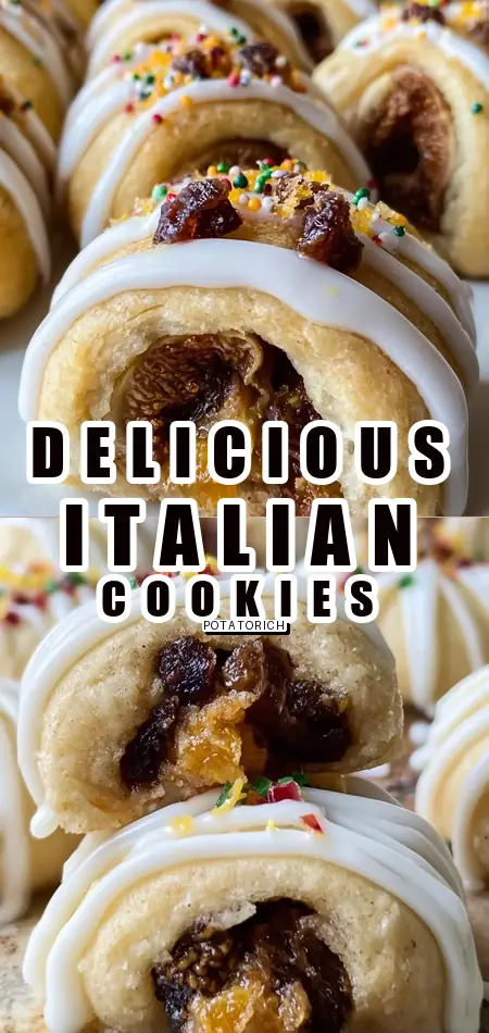 Pinterest pin (Design 1) for Italian Fig Cookies