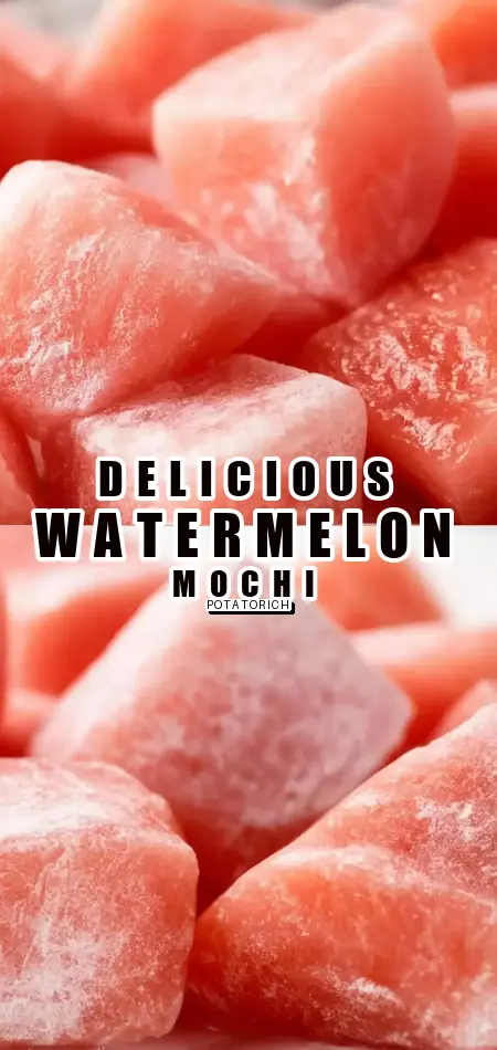 Pinterest pin (Design 1) for Watermelon Mochi