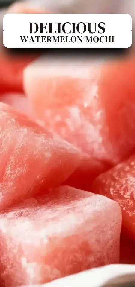 Pinterest pin (Design 2) for Watermelon Mochi
