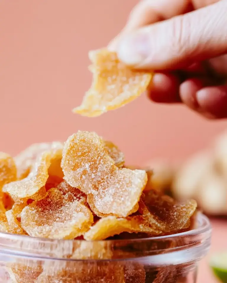A delicious plate of Easy Candied Ginger