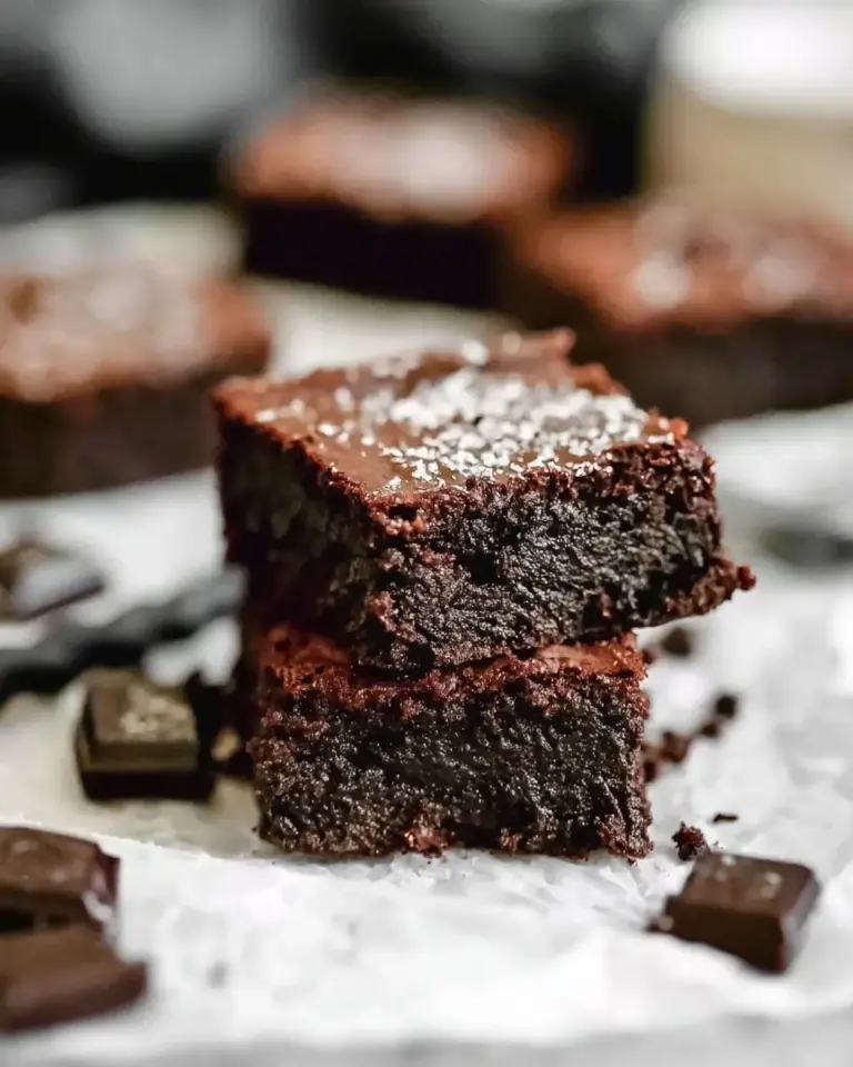 A delicious plate of Fudgy Protein Brownies