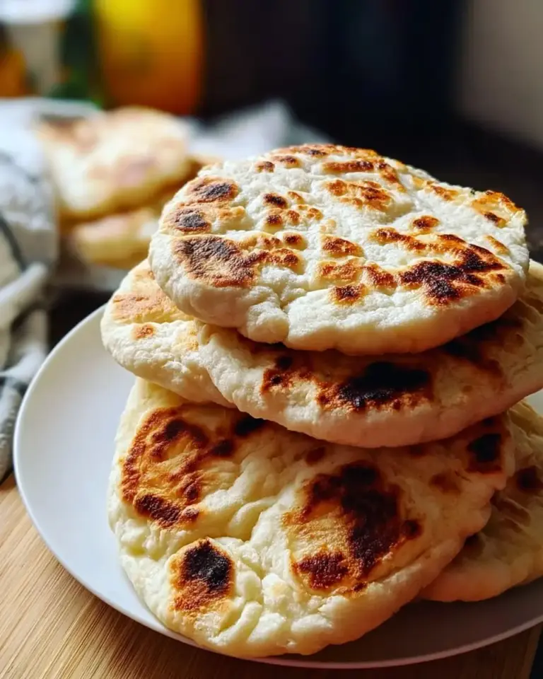 A delicious plate of Gluten-Free Pita Bread Recipe: Soft, Fluffy, and Delicious!
