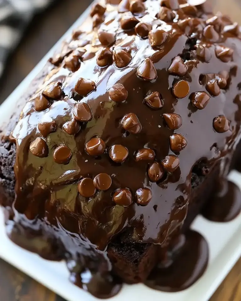 A delicious plate of Hot Fudge Brownie Bread