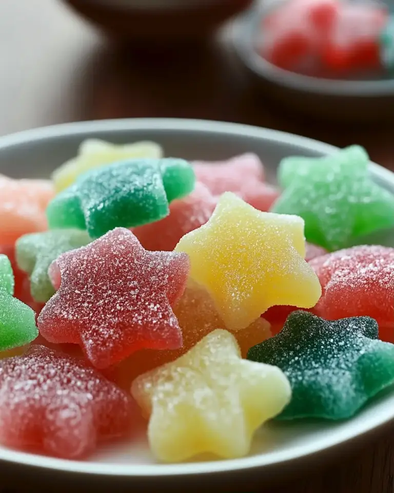 A delicious plate of How to Make Homemade Gumdrops: 7 Easy Steps for Delicious Treats