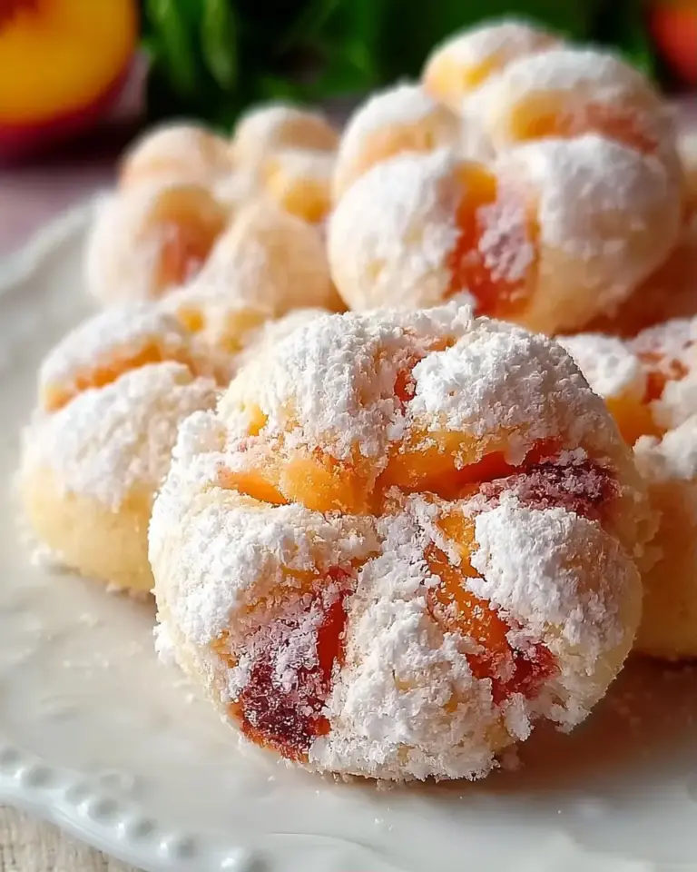 A delicious plate of Italian Peach Summer Cookies: The Perfect Seasonal Treat!