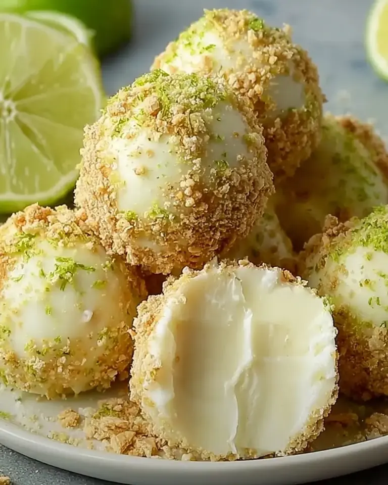 A delicious plate of Key Lime Truffles
