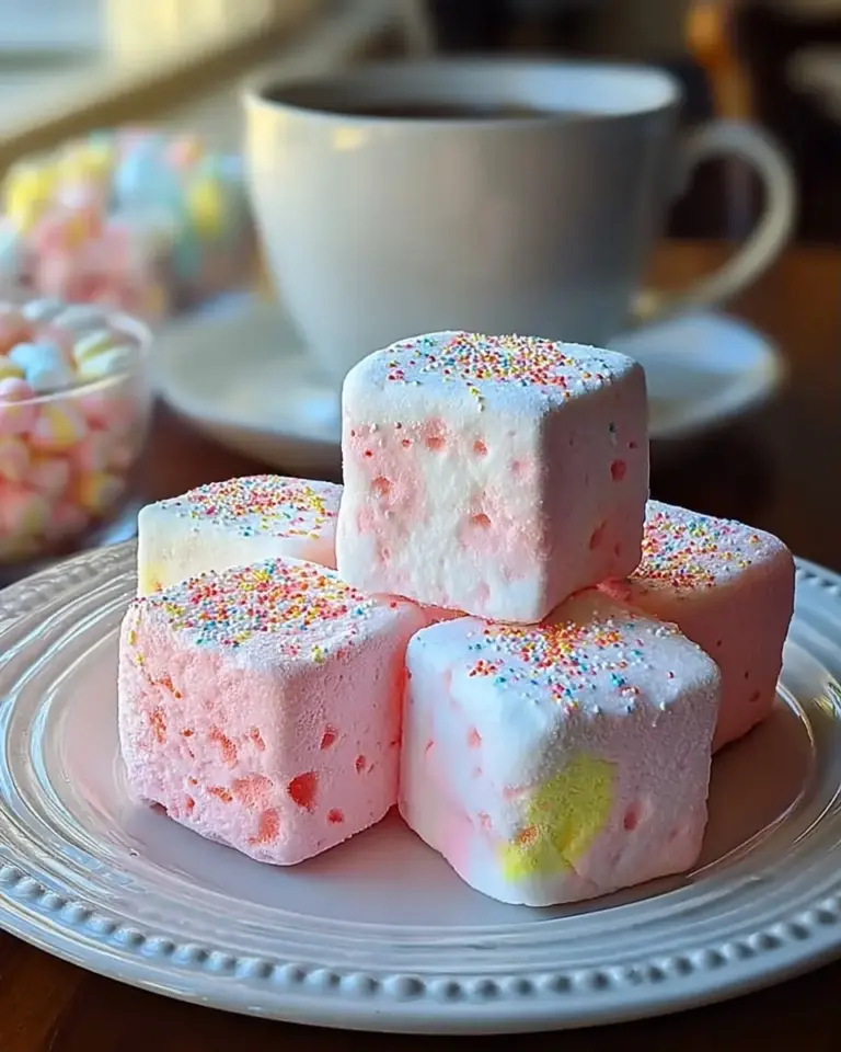 A delicious plate of Kool-Aid Fizzy Marshmallows