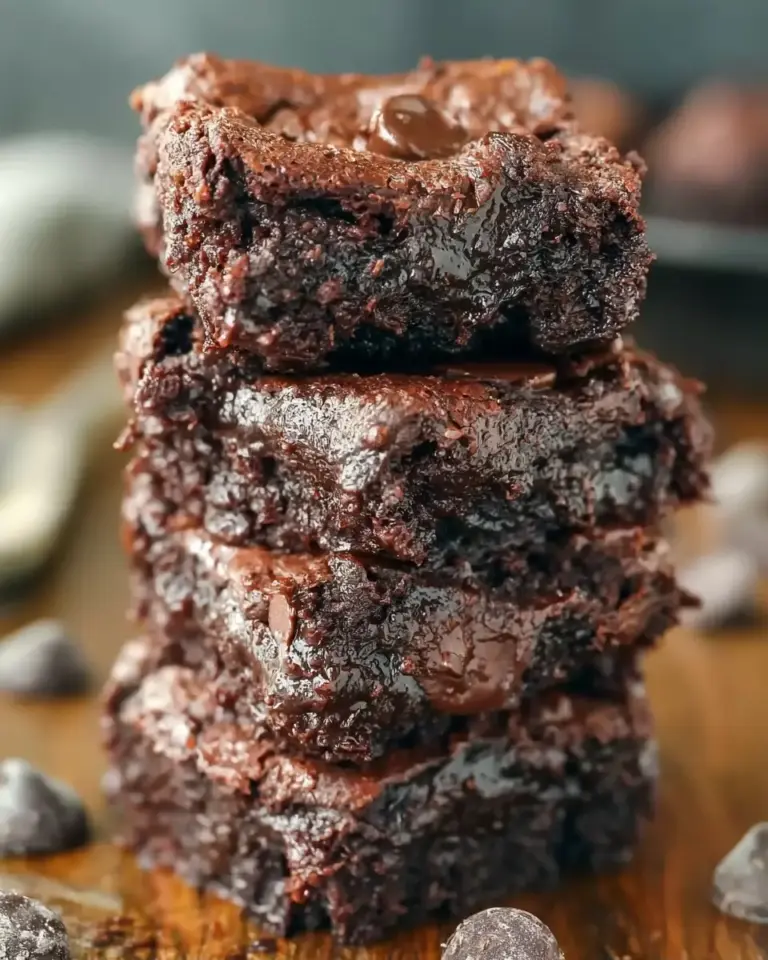 A delicious plate of Low Calorie Greek Yogurt Brownies