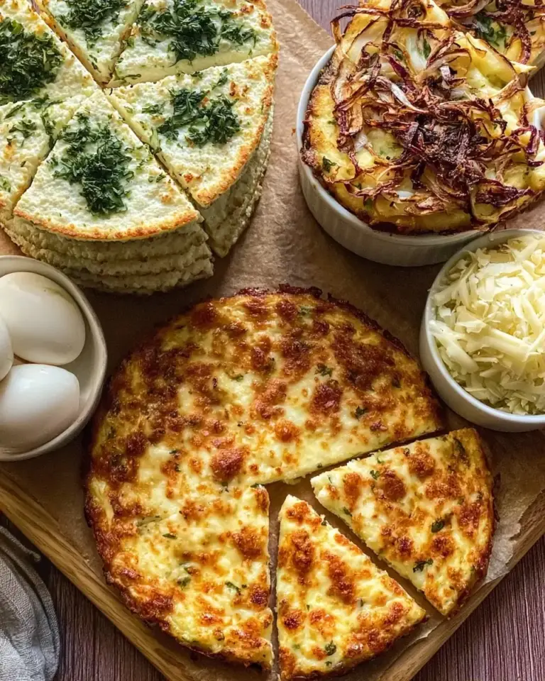 A delicious plate of Low Carb Cottage Cheese Flatbread