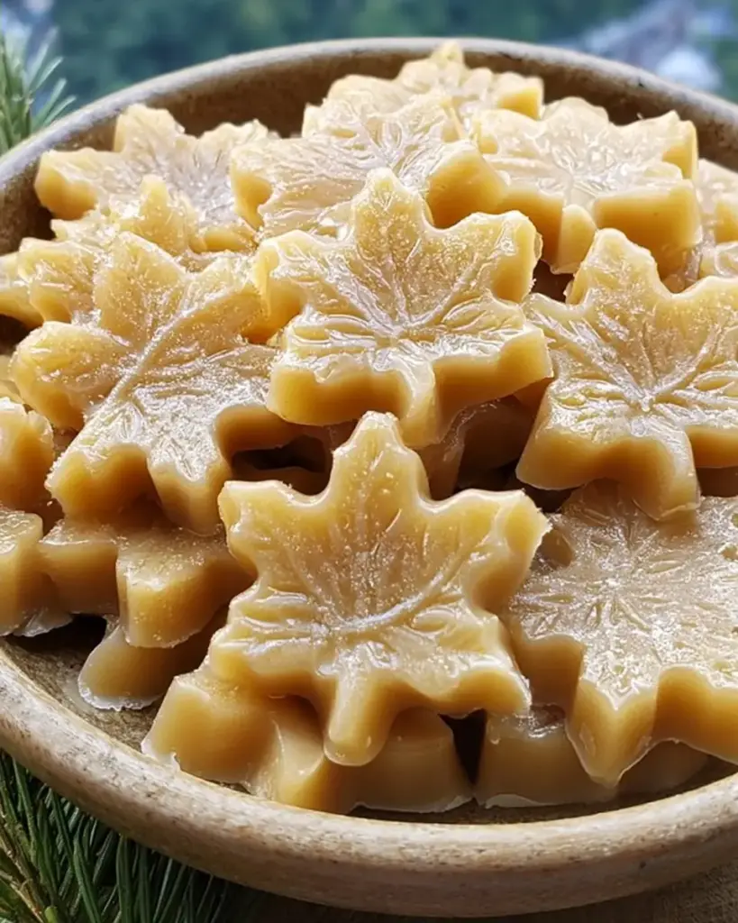 A delicious plate of Maple Syrup Candies