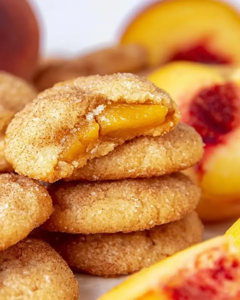 A delicious plate of Peach Cookies