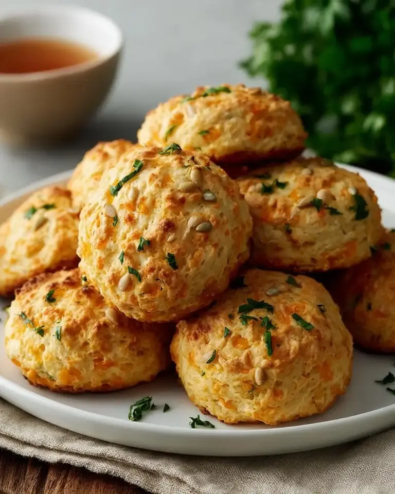 A delicious plate of Protein-Packed Breakfast Biscuits