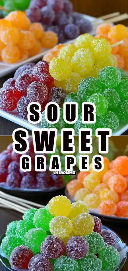 Pinterest pin (Design 1) for Sour Patch Grapes