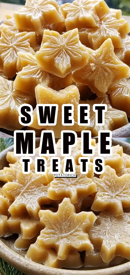 Pinterest pin (Design 1) for Maple Syrup Candies