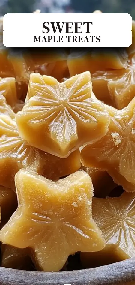 Pinterest pin (Design 2) for Maple Syrup Candies