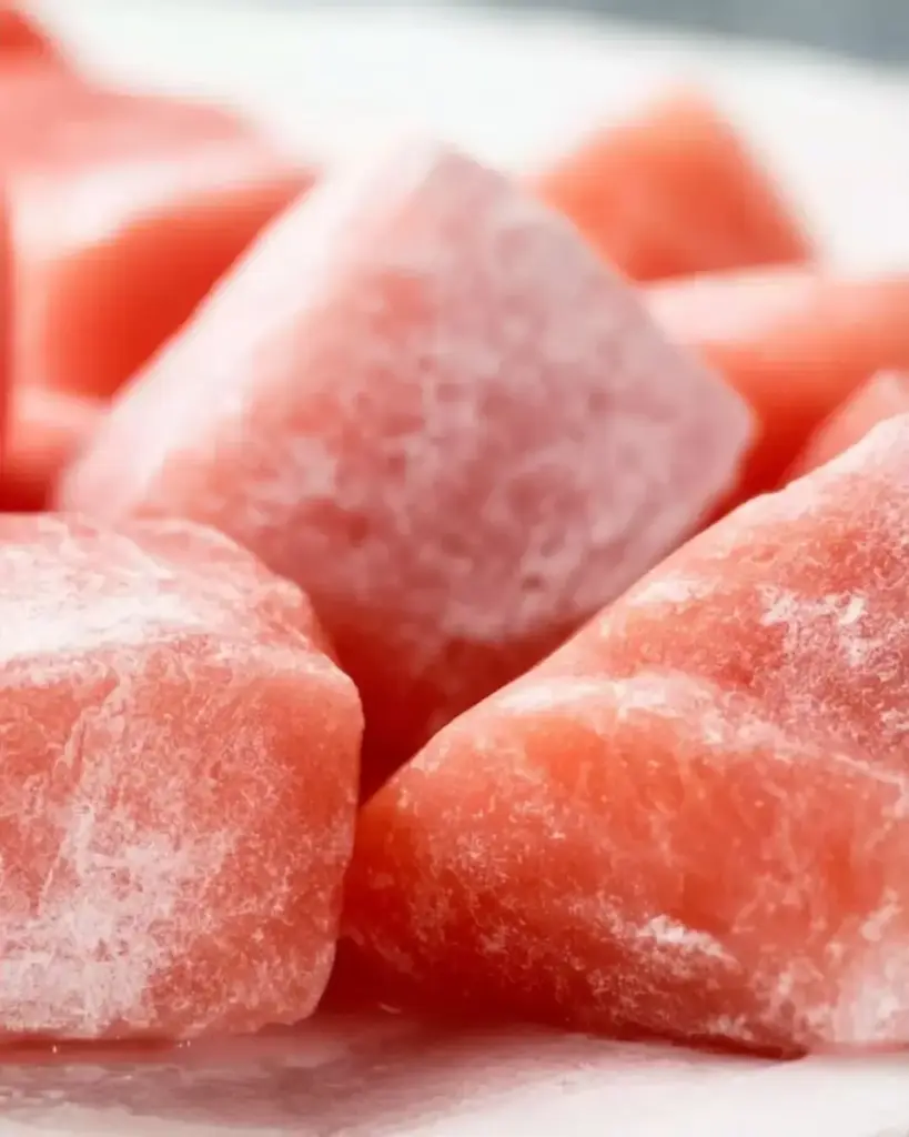 A delicious plate of Watermelon Mochi
