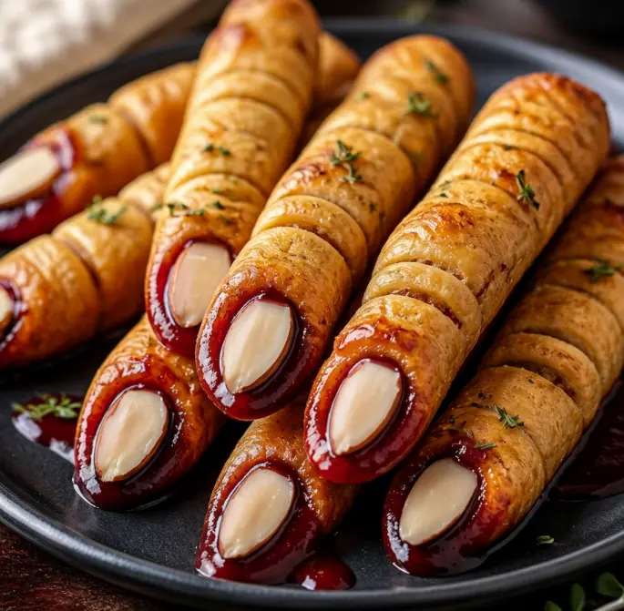 A delicious plate of Witches’ Fingers Treats